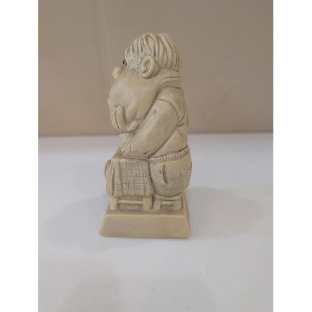 Vintage Russ Berrie 1974 "World's Best Weight Watcher" Figurine #9110 USA Resin - Picture 5 of 6